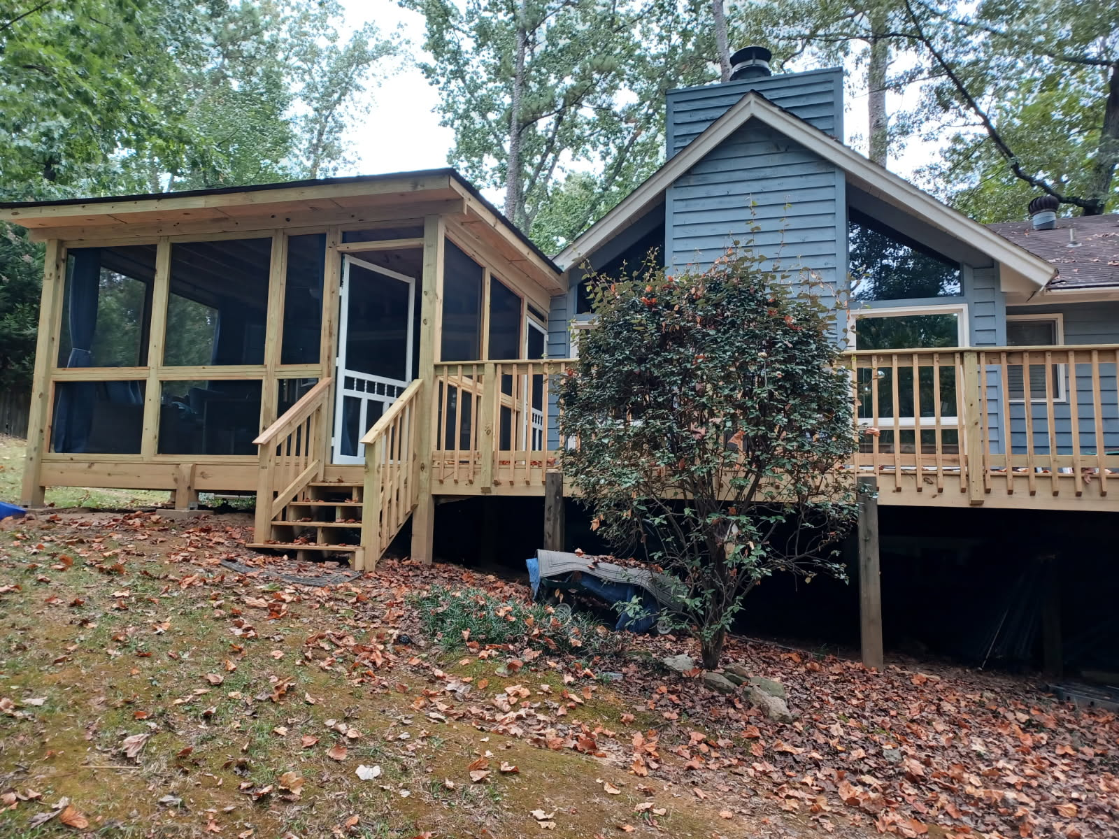 Screened porch and deck combination Birmingham